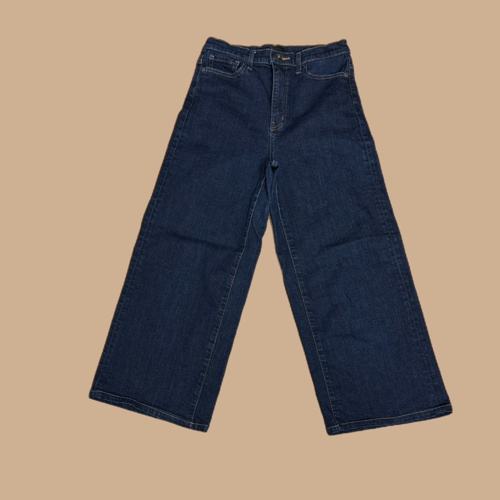 Uniqlo Dark Blue Wide Leg Jeans